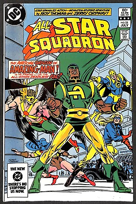 #ad All Star Squadron #23 1st Appearance of Amazing Man GBP 12.95