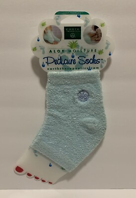 #ad Earth Therapeutics Aloe Moisture Pedicure Socks Blue $16.14