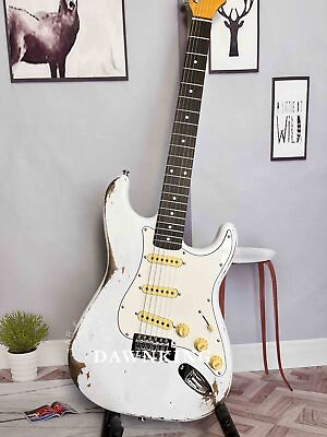 #ad Retro ruins ST electric guitar rose wood fingerboard in stock $268.00