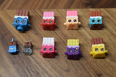 #ad Shopkins CHEEKY CHOCOLATE Red Pink Purple RARE LOT SET of 9 $20.99