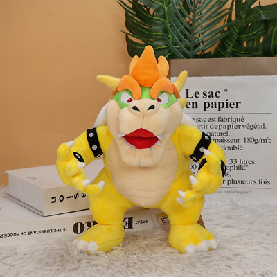 #ad 12quot; Super Mario Bros Toys Large Standing Bowser Plush Stuffed Doll Kid Xmas Gift $19.99