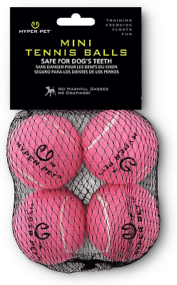 #ad MINI Tennis Balls for Dogs 4 Pack Pink 2.5quot; Puppy Small Dog Balls for Fet $15.99