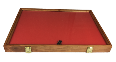 #ad Cherry Wood Display Case 18 x 24 x 2 for Arrowheads Knifes Collectibles amp; More $139.89
