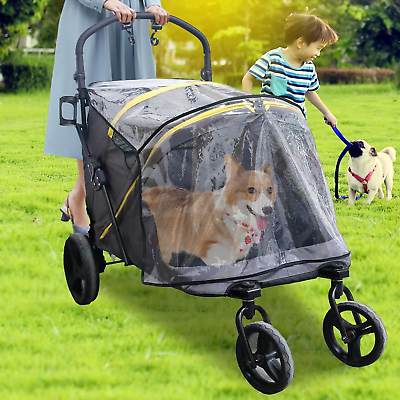 #ad Dog Stroller for Medium Large DogsExtra Large Dog Stroller One Button Folding $259.11