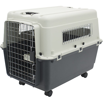 #ad Pet Crate Cage Large Dog Kennel Travel Crate Premium Plastic Pets Carrier $106.32