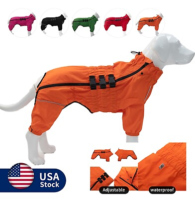 #ad Dogs Waterproof Jacket Lightweight Dog Raincoat Windproof Snow Proof Dog Vest $18.99
