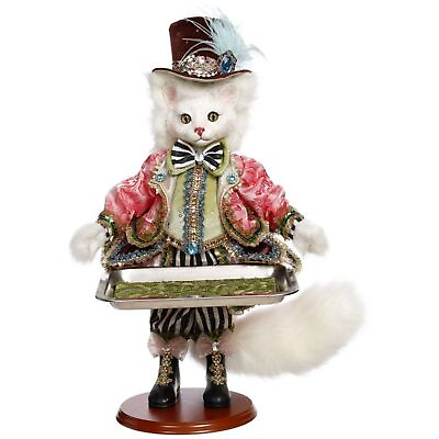 #ad Mark Roberts 2022 Server Cat with Tray Figurine 26.5quot; $439.95