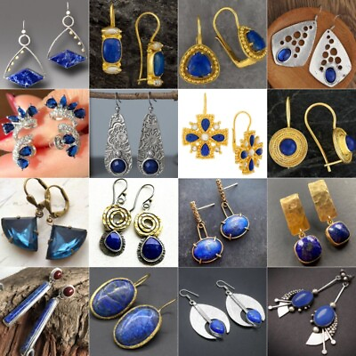#ad 925 Silver Dangle Drop Earrings Women Cubic Zirconia Wedding Party Jewelry Gifts C $2.83