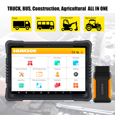 #ad ND566 Bluetooth Tablet Heavy Duty Truck OBD2 Scanner Full System Diagnostic Tool $672.60