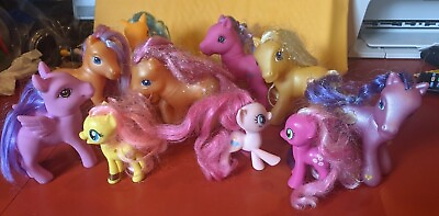 #ad Lot of 10 quot;My Little Ponyquot; Plastic Ponys Many Colors 3quot; amp; 4quot; 4.5quot; Tall $4.90