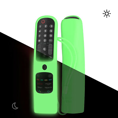 #ad Soft Silicone Case Cover W Lanyard For LG AN MR21GA Magic Smart TV Remote 2021 D $8.95