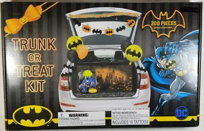#ad DC BATMAN Trunk or Treat Superhero Halloween Party 200 Piece Decorating Kit $21.97