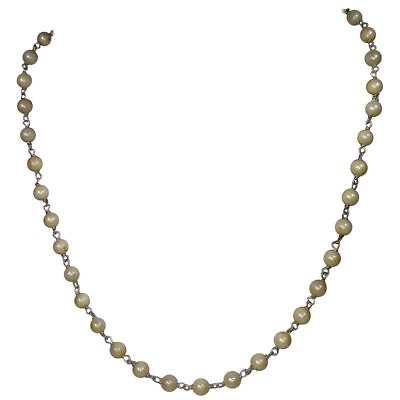 #ad Alberto Juan Mexican Handmade Sterling Silver Natural Pearl Necklace $450.00