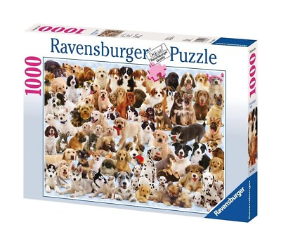 #ad NEW SEALED Ravensburger 1000 Piece Jigsaw Puzzle Dogs Puppies 27quot;x20quot; $14.99