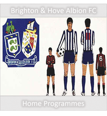 #ad Programme Brighton Hove Albion Football Goldstone Ground Programmes Various GBP 3.25