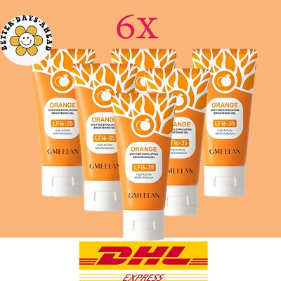 #ad 6x Gmeelan Orange Enzymes Facial skin Exfoliating Brightening scrub Gel 50g $71.62