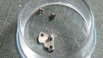 #ad Longines cal 505 1496 506 automatic axle with 2 screws for watch repair $30.00