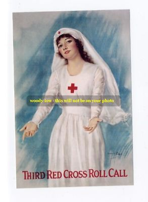 #ad mm247 Young woman Red Cross nurse print 6x4 GBP 2.20