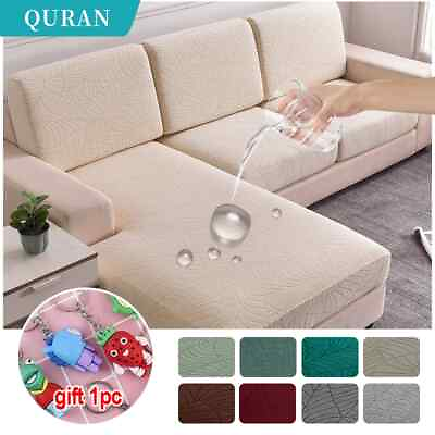 #ad Jacquard Sofa Seat Cushion Covers Elastic for Living Room Protector Removable $8.57