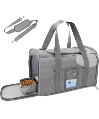 #ad Pet Carrier Airline Approved Cat Carriers for Medium Cats Small Cats Soft Dog $23.99