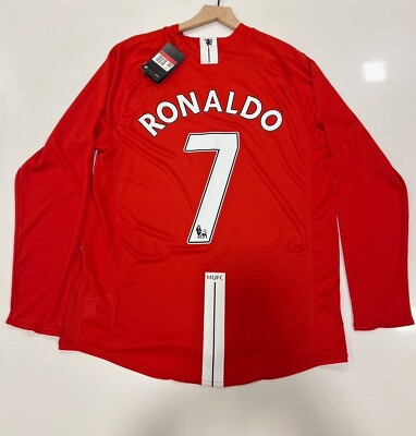 #ad Ronaldo #7 Manchester United 2007 08 Home Long Sleeve Men’s Large $45.00
