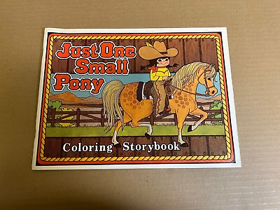#ad Just One Small Pony Coloring Storybook Written Illustrated Rita Warner Mesa AZ $14.95