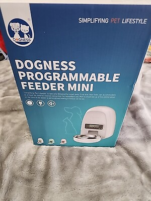 #ad Dogness Programmable Feeder Mini For Small Pets White Color $55.99