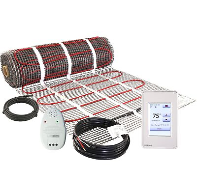 #ad LuxHeat Mat Kit 120v 10 150sqft Electric Radiant Floor Heating System Tile and $244.00