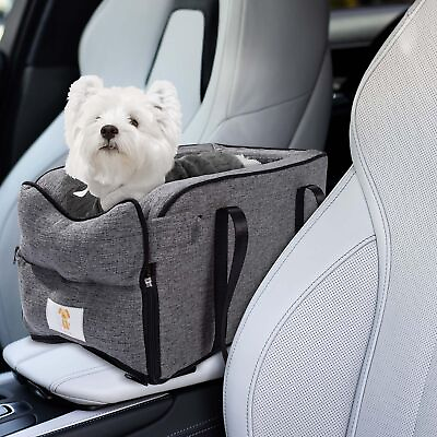 #ad Center Console Dog Car Seat Armrest Booster Seat for Dog Puppy Car Seat for... $28.64