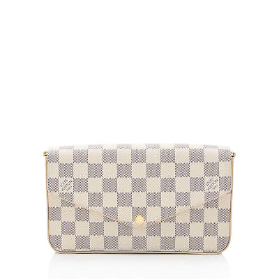 #ad Louis Vuitton Damier Azur Felicie Pochette FINAL SALE $1060.00