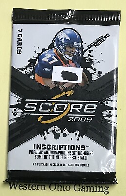 #ad 2009 Score Inscriptions Football Card Pack NEW NFL Sports $11.99