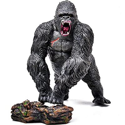 #ad Gorilla King Kong Toys with Realistic Rock Action Figure Rampage Gorilla Figh... $38.10