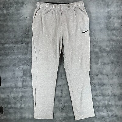#ad Nike Dri Fit Sweatpants Mens Large 32x29 Gray Athletic Pants Athleisure $15.87