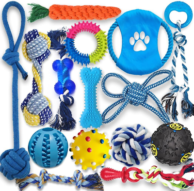 #ad Puppy Teething Chew Toys 15 Pack Durable Bundle $35.25