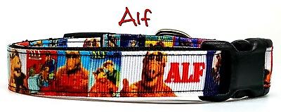 #ad Alf Dog collar handmade adjustable buckle 5 8quot; wide or leash small dog TV show $13.95