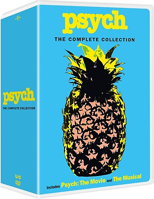 #ad Psych: The Complete Series Season 1 2 3 4 5 6 7 8 DVD 2018 32 Disc Set $39.00