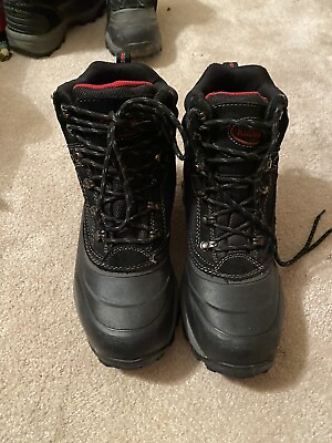 #ad Men#x27;s Kodiak Black Waterproof Hiking Boots Rugged Outdoor Boots Size 11 $49.99