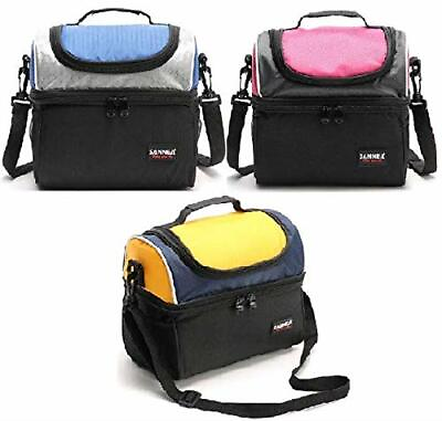 #ad Insulated lunch bag: high quality cute Double deck Lunch Box and cooler bag $14.99