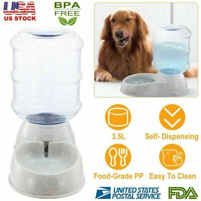 Automatic Dog Waterer 1 Gallon Auto Water Dispenser Cat Pet Drinking Fountain $20.98