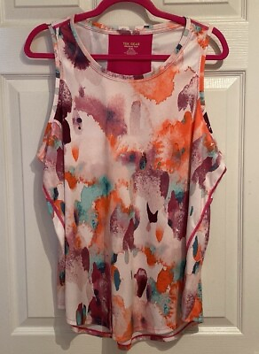 #ad Tek Gear Workout Gear Tank Womens XXL Multi Color. Crew Neck Breathable Fabric $12.00