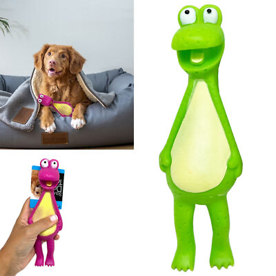 #ad Rubber Frog Squeeze Squeaky Toy Pet Dog Puppy Durable Shrilling Chew Toy Funny $9.48