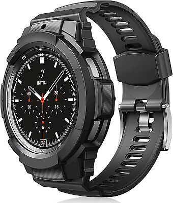 #ad Case with Bands For Galaxy Watch 4 44mm Watch 4 Classic 46mm Rugged Sports Band $7.99