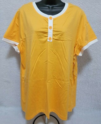 #ad Studio Works Shirt Top Blouse Size 2X Womens Mamba Melon White NWT $43.69