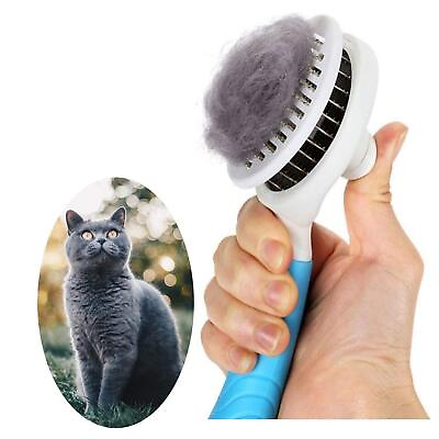 #ad Cat Grooming Brush Self Cleaning Slicker Brushes for Dogs Cats Pet Grooming Brus $1.99