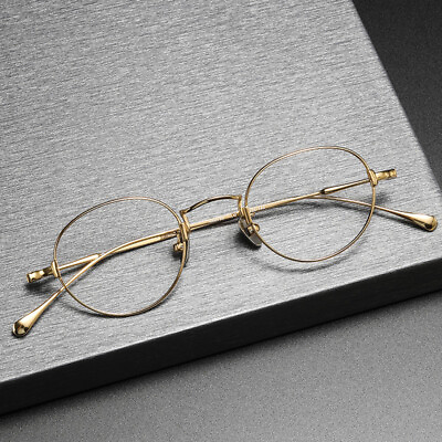 #ad Womens Mens Oval Titanium Fltralight Reading Glasses Retro Glasses Readers F $53.99