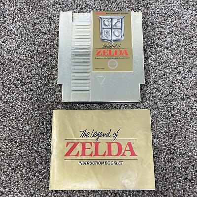 #ad The Legend of Zelda Nintendo NES 1987 Authentic amp; Tested Comes W Manual $45.00
