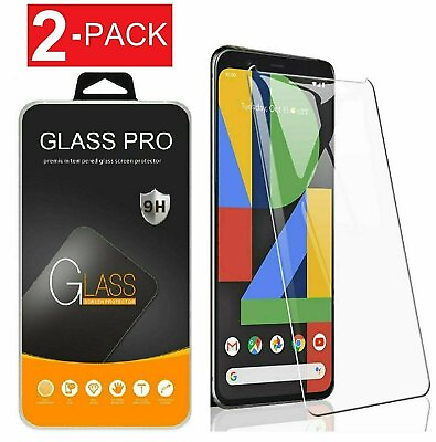 #ad 2 Pack Premium Tempered Glass Screen Protector For Google Pixel 4 4a 4 XL $4.09