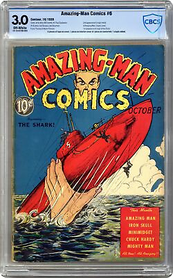 #ad Amazing Man Comics #6 CBCS 3.0 1939 19 1A167D0 003 $4050.00