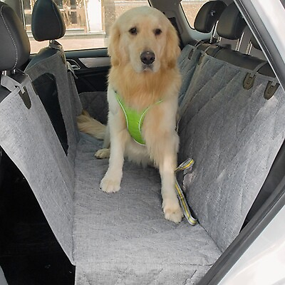 #ad LUCKYERMORE Pet Dog Car Seat Cover Rear Back Travel Waterproof Mat Hammock Suv $38.99