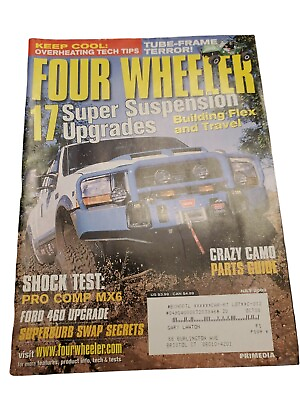 #ad Four Wheeler Magazine July 2003 17 super suspension upgrades Ford 460 upgrade $2.36